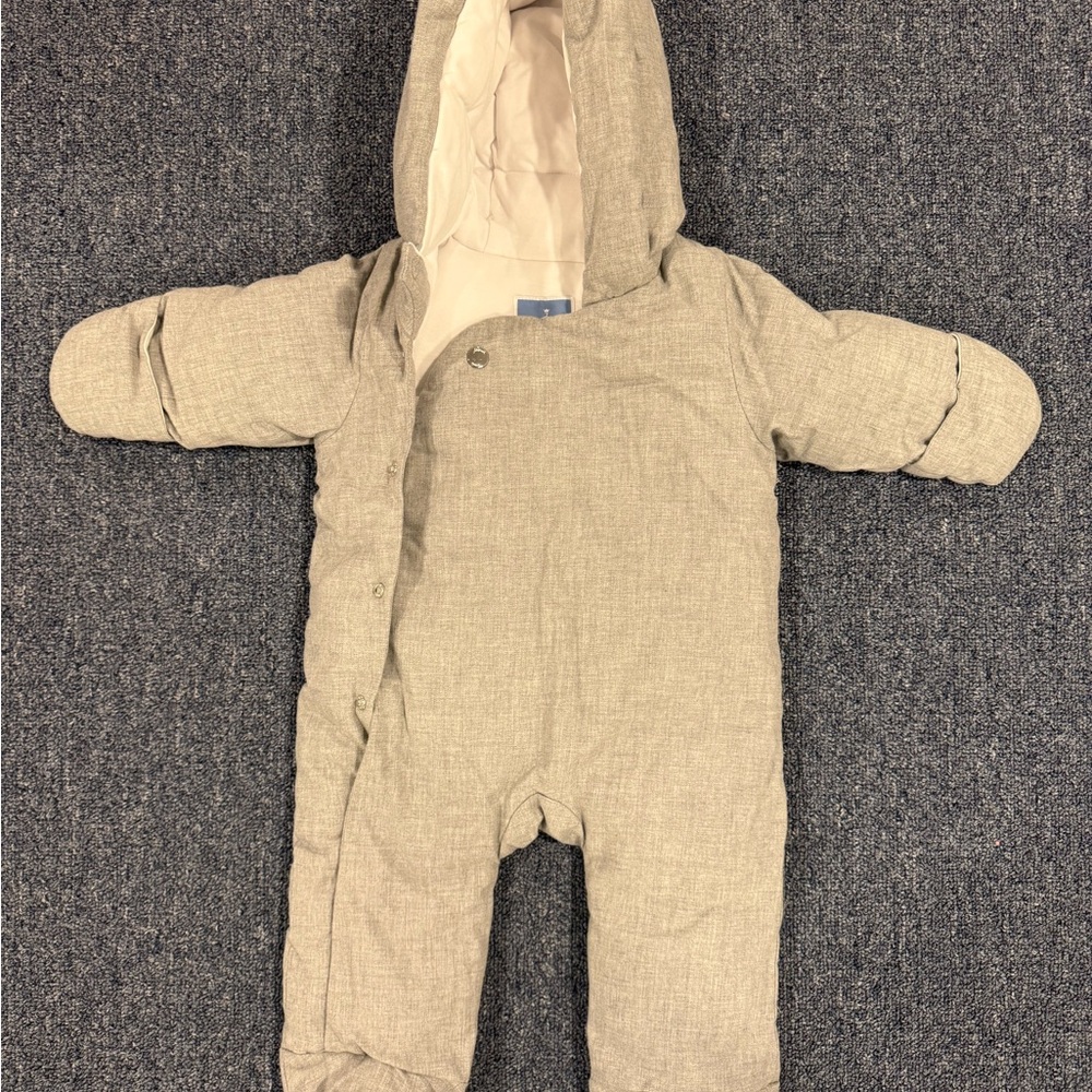 6M Jacadi Gray Baby Bunting Suit - NEW with tags!